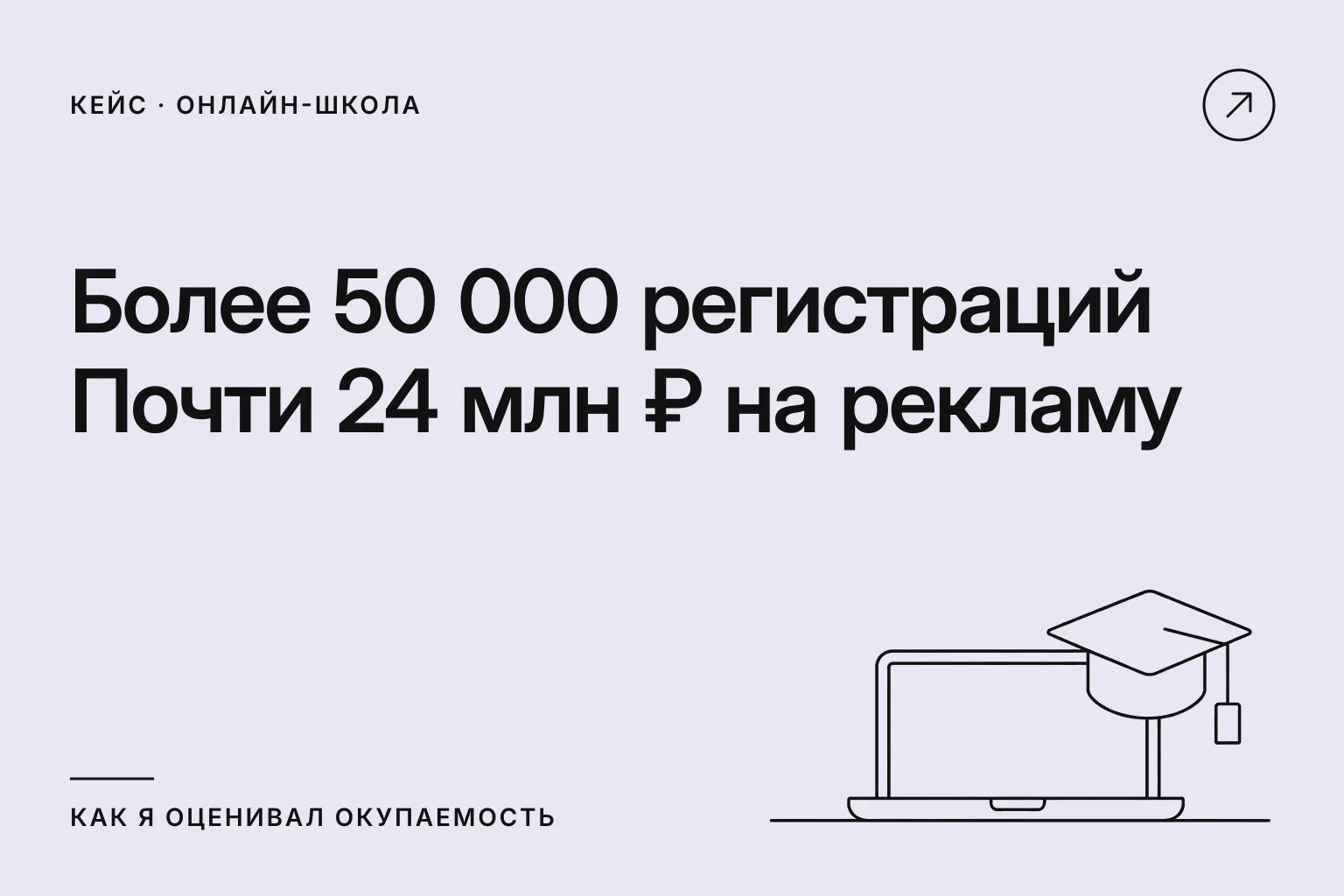 Более 50 000 регистраций и почти 24 млн ₽ на рекламу